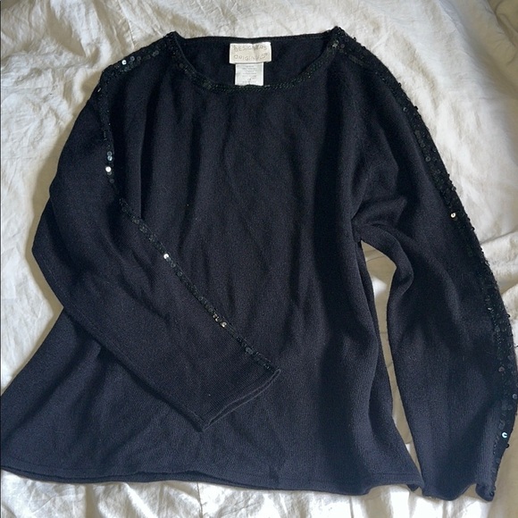 Designers Originals Black Crew Neck Sweater - Picture 1 of 4